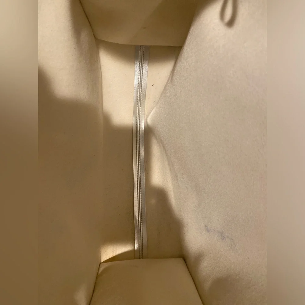 Harrods Knightsbridge Silver Long Handle Tote Nylon Coated with PVC
